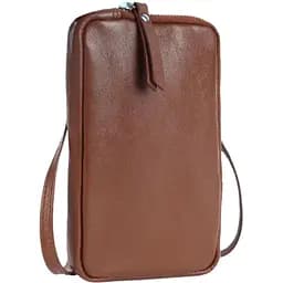Невелика шкіряна сумка для телефону UP2 Fashion коричнева sum0028776