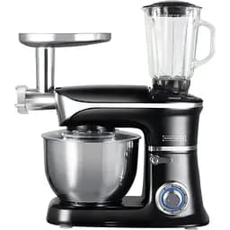 Кухонний комбайн Royalty Line PKM-1900.7BG 1900 Вт чаша 6.5 л зручний тістоміс + м'ясорубка + блендер чорний