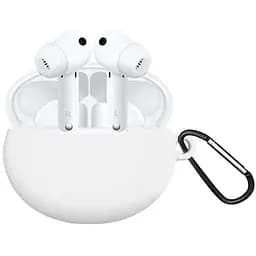Чехол-накладка DK Silicone Candy Friendly с карабином для Huawei FreeBuds 4i (white)