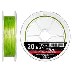 Шнур YGK Frontier Braid Cord X8 150 м (зелений) 1.5/0.205 мм 25 lb/11.3 кг - мініатюра 2