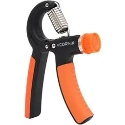 Еспандер кістьовий Cornix 5-60 кг з регульованим навантаженням XR-0144 Black/Orange