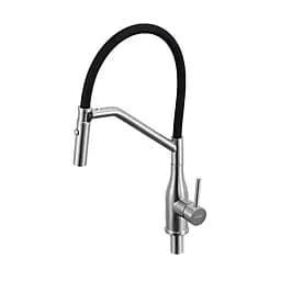 Змішувач для кухні гнучкий вилив нержавіюча сталь Gappo G4098-15 Нержавіюча сталь