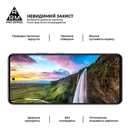 Захисне скло на Infinix Hot 50 Pro 4G з олеофобним покриттям, Pro, повне проклеювання, антистатичний і пиловідштовхуючий шар, 9H, самоклеючеся, 2.5D, на весь екран, антистатичний клей, ArmorStandart (ARM80935) - мініатюра 4
