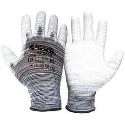 Рукавички робочі захисні Mastertool поліуретанова меланж 10" (в упаковці 6 шт.)