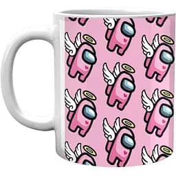 Кружка GeekLand Амонг Ас Among Us Один из нас Розовый с крыльями AU.02.561