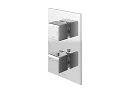 Душова система Kohlman Excelent 30 chrome з термостатом + BOX прихованого монтажу KPL-QW433HQ30, Хром - мініатюра 3