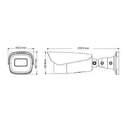 IP-відеокамера 5Mp TVT TD-9453E3B-A (D/AZ/PE/AR5) f=2.8-12mm з мікрофоном (77-00339) - мініатюра 2