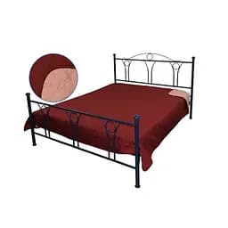 Покрывало Руно Звезда, микрофибра, 212х150 см, бордовый (360.52У_ББ зірка)