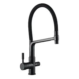 Змішувач для кухні на дві води Mixxus Premium Barolo 021 MI5927 Чорний матовий