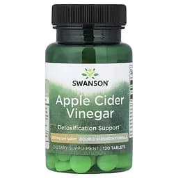 Яблучний оцет Swanson Apple Cider Vinegar 200 mg Double Strength, 120 таблеток