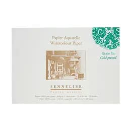 Склейка для акварелі Sennelier, 20 аркушів, холодне пресування, 300 г/м, 51x36 см