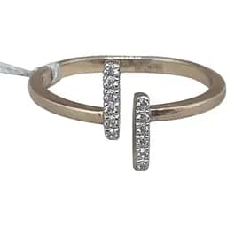 Золотое незамкнутое кольцо Харьковская ювелирная фабрика с фианитами. 700148-Рр.евро 16