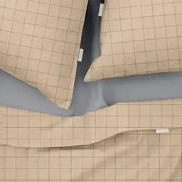 Комплект постільної білизни Cosas Beige geometry Євро бежевий (CellAshbeige_El-Grey_200) - мініатюра 4