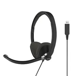 Компьютерная стереогарнитура On-Ear CS300, USB, Uni Mic, 2,4 м, черная Koss teh0013144