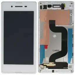 Дисплей Sony D2202 Xperia E3 /D2203 /D2212 білий, PRC, з рамкою