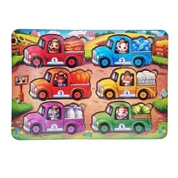 Развивающая игра с карточками "Животные на грузовиках (лето) Ubumblebees (ПСД216) PSD216