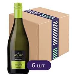 Вино напівігристе Moinet Bianco Frizzante біле напівсухе 0.75 л х 6 шт.