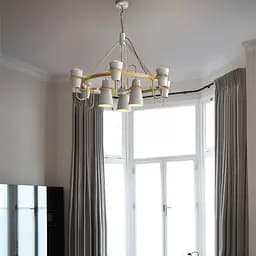 Дизайнерский светильник с уникальным двухуровневым каркасом Line.F AP 052/9 WT