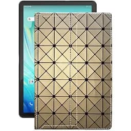 Чехол StatusCASE из экокожи для планшета Blackview Tab 10 Pro Золотой ромб