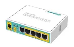 Роутер hEX PoE lite (RB750UPr2), 5 LAN 10/100Mb MikroTiK teh0020502