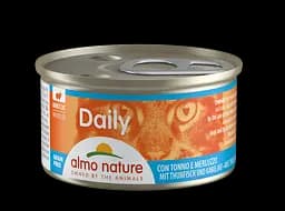 Влажный корм для кошек Almo Nature Daily Menu Cat, мусс с тунцом и треской, 85 г