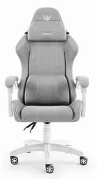 Компьютерное кресло Hell’s HC-1014 Grey-White ткань
