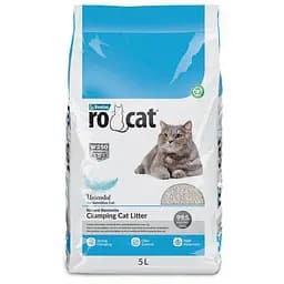 Бентонитовый наполнитель RoCat Unscented для кошачьего туалета без аромата 5 л 4.3 кг