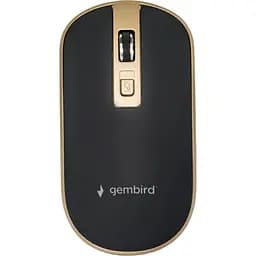 Мишка Gembird MUSW-4B-06-BG Wireless Black-Gold (MUSW-4B-06-BG)