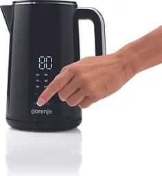 Електрочайник Gorenje 1.7 л подвійні стінки LED дисплей Strix контроль чорний kuh0015391 - мініатюра 10