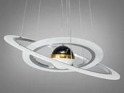 Підвісна LED-люстра з пультом та підсвічуванням 85 Вт Diasha 2391-600+400NEW HR - мініатюра 3