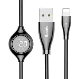 Кабель Lightning Baseus Big Eye Digital display Data Cable Black (CALEYE-01)