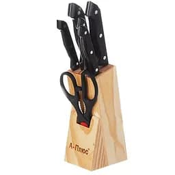Набор ножей для кухни с подставкой А-Плюс 1001 кухонные ножи и подставки