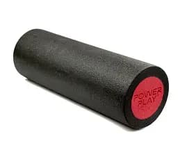 Массажный ролик (роллер) гладкий PowerPlay 4021 Fitness Roller Черно-красный (30x15 см) (PP_4021_BL/Red_(30*15))