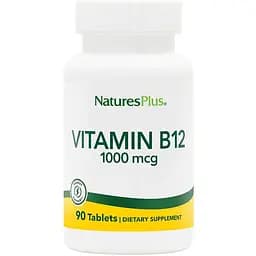 Вітаміни та мінерали Natures Plus Vitamin B12 1000 mcg, 90 таблеток