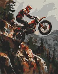 Набор с алмазной мозаикой Экстрим в горах Ideyka AMO8052, 40x50 см