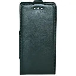 Шкіряний чохол Lenovo A319 чорний Атлантика Lux