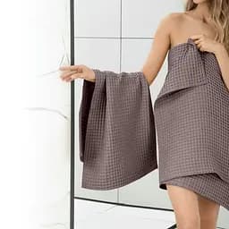 Рушник вафельний Cosas Greek Waffle Aurora 25x50 см, лавандовий - мініатюра 5