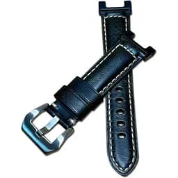 Кожаный ремешок Primolux F001 Steel buckle для часов Xiaomi Amazfit T-Rex (A1918)/T-Rex Pro (A2013) Black