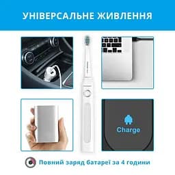 Електрична зубна щітка Pecham Travel PC-081 White (0290119080509) - мініатюра 10