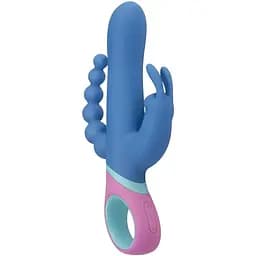 Вібратор кролик з ротацією та анальним стимулятором PMV20 Vice Double Vibrator