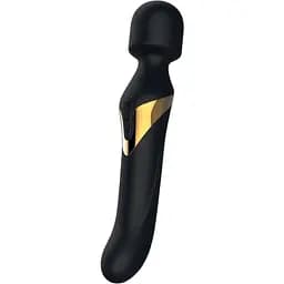 Вібромасажер 2 в 1 Dorcel Dual Orgasms Gold класичний масажер та вібратор із перловим масажем