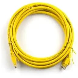 Патч-корд 1.5м, RJ-45, Cat.5e, CU, мідь, жовтий Ritar (PCR-CU/1.5Yw / 04284)