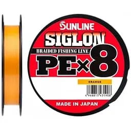 Шнур Sunline Siglon PE х8 150 m #1.5/0.209 mm 25lb/11.0 kg Оранжевый (1013-1658.09.91)