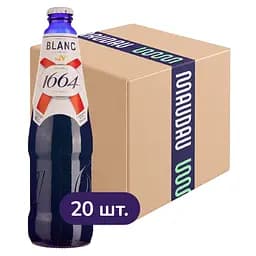 Упаковка пива Kronenbourg 1664 Blanc светлое 4.8% 9.2 л (0.46 л х 20 шт.) 