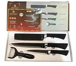 Универсальный набор ножей из нержавеющей стали 4 предмета Swiss Family SF-0239 кухонные ножи