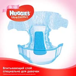 Підгузки для дівчаток Huggies Ultra Comfort 4 (8-14 кг), 50 шт. - мініатюра 5