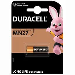 Спеціалізована лужна батарейка Duracell 12V MN27 A27/27A/V27A/8LR732 (706029) - мініатюра 2