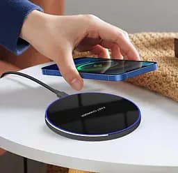 Бездротовий зарядний пристрій 60W Wireless Charger Pad Type-C Voltronic Fast Charging, упаковка пакет - мініатюра 3