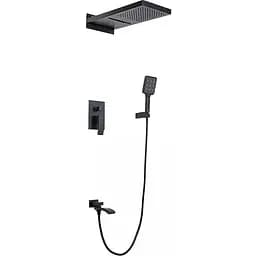 Душова система прихованного монтажу Gappo G7107-76, Чорний матовий