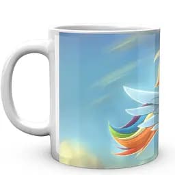 Кружка GeekLand My little pony Мой маленький пони Радуга Деш MLP 02 330 мл белая